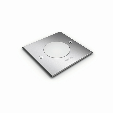 LED zahradní lampa na zem CRUST myGarden 3W IP67 čtvercová stříbrná PHILIPS