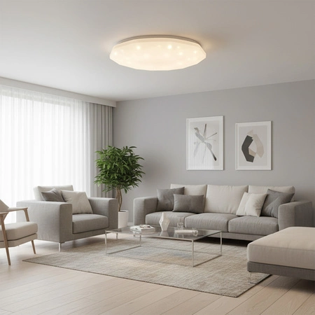 Plafond LED stropní svítidlo 72W 8000lm CCT 120° bílá IP44 Pilot stmívatelné Galaxy Sanico Goldlux