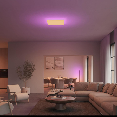 LED panel Stropní svítidlo pro povrchovou montáž 60x60 cm 67W 4850lm IP20 Bílá a barevná Ambiance RGB + TW White Smart SMART Zigbee Bluetooth Datura Philips HUE