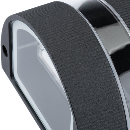 Fasádní nástěnné svítidlo dvojité HANA Round LED 2x GU10 Hliník černá IP54