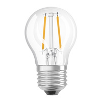 LED žárovka E27 P45 CL 1.5W = 15W 136lm 2700K Teplá bílá 300° vlákno OSRAM STAR