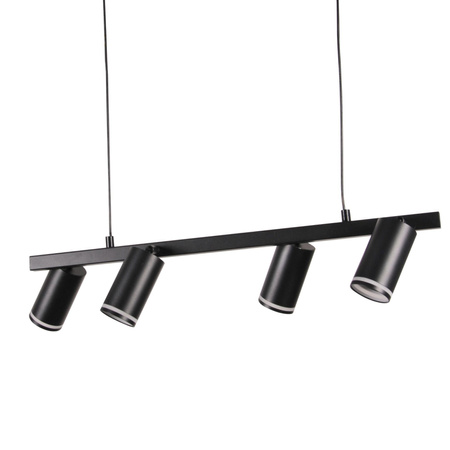 Stropní závěsné svítidlo 4x GU10 černé PARIS Sanico Goldlux