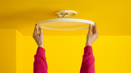 Plafond LED světlo pro povrchovou montáž 22W CCT + RGB White SMART WiFi WiZ