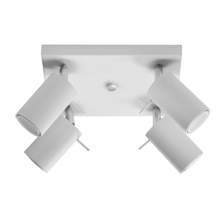 Svítidlo pro povrchovou montáž RING 4 4xGU10 Reflektor halogenový pohyblivý Minimalistický bílý SOLLUX