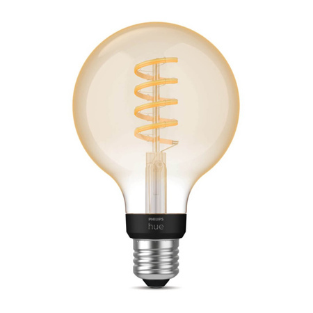 LED Globe E27 G95 7W CCT PHILIPS HUE White & Ambiance Filament Bluetooth Zigbee žárovka