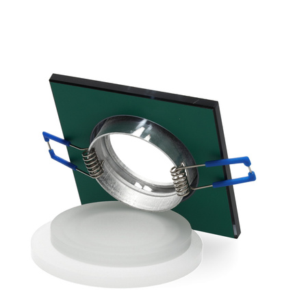 Zápustná montáž GU10 Halogenové zapuštěné bodové pletivo Black Square Kobi