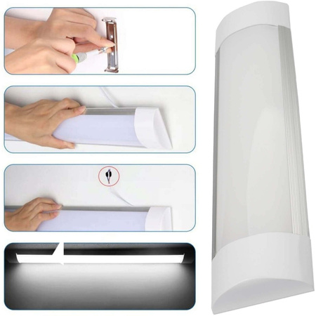 LED lineární garážové páskové svítidlo 24W 4000K neutrální 90cm