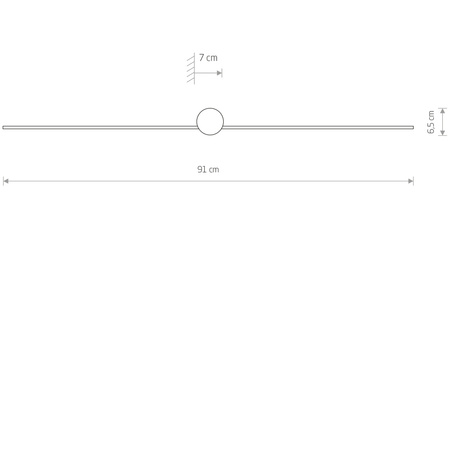 PIN M 8128 Nowodvorski Nástěnná lampa Černá LED IP44 Moderní nástěnná lampa