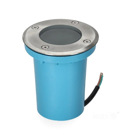 Podlahové kulaté svítidlo GU10 IP65 Chrome Entrada Kobi