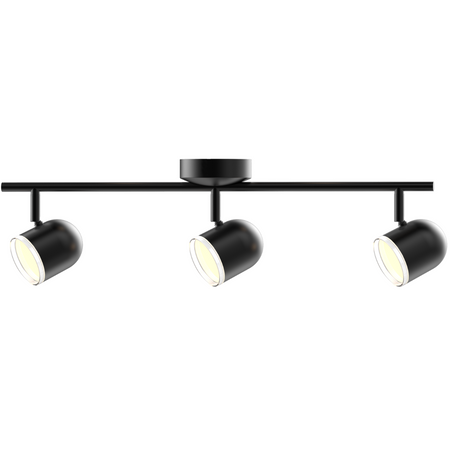 Stropní/nástěnné svítidlo nastavitelné 12.6W LED RAWI 3 černá 3000K GOLDLUX (Polux)