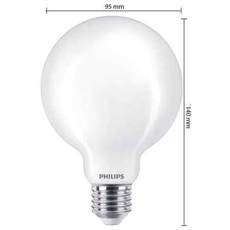 G93 LED žárovka E27 7W = 60W 806lm 2700K Teplá bílá PHILIPS