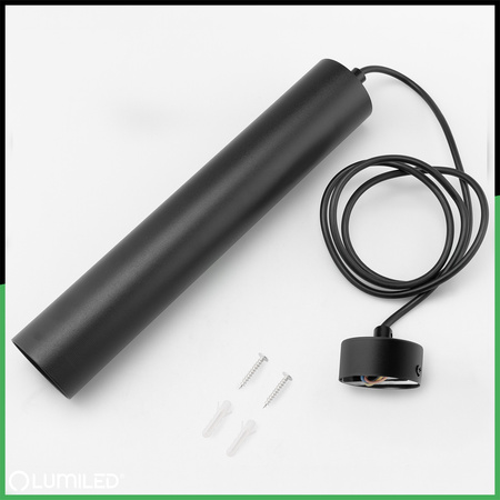 Stropní závěsné svítidlo 29cm Reflektor GU10 LED SOPLO Black LUMILED