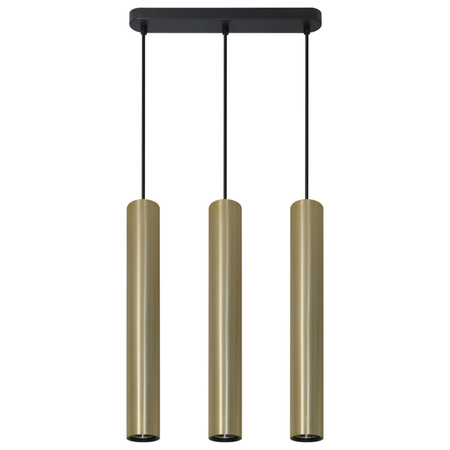 Stropní závěsné svítidlo 3x GU10 zlaté LUNGOMARE Sanico Goldlux