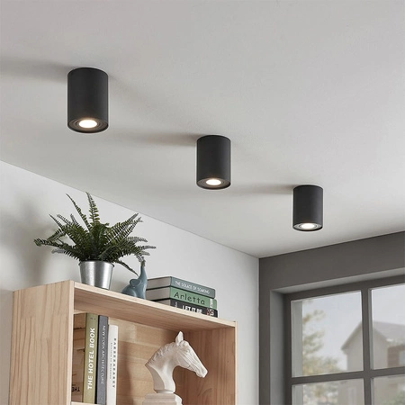 HALOGEN SPOT svítidlo pro povrchovou montáž 1x GU10 Moving Black Videx