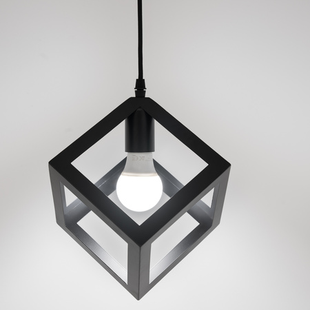 1x E27 Závěsná lampa, geometrická čtvercová ZWIS TALUS LUMILED