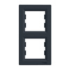 2-násobný vertikální rám pro zásuvku Double Asphora. antracit