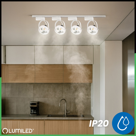 GU10 ES111 White VICTUS busbar light Lumiled jednofázové svítidlo pro přípojnice