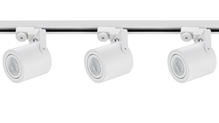 Sada osvětlovacích přípojnic 1.5 m + 3x LED reflektor GU10 bílý matný