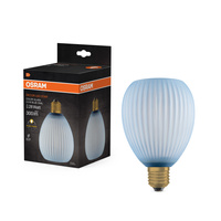 LED žárovka E27 Oval 3,5W 300lm 2700K Warm Decorative Blue Osram