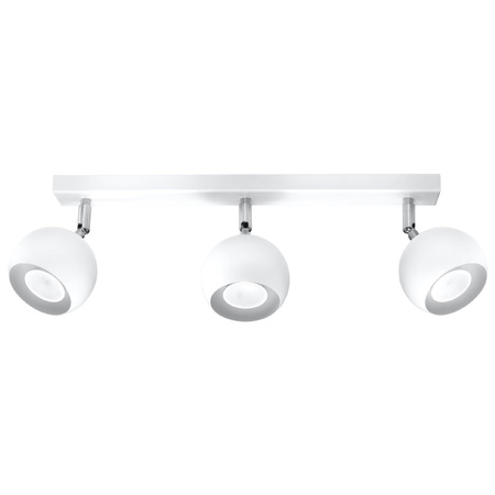 Svítidlo pro povrchovou montáž OCULARE 3L 3xGU10 Reflektor halogenový pohyblivý Minimalistický bílý SOLLUX