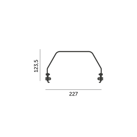 Nina High Bay 200W LED Luminaire Bracket Black Rio Kobi