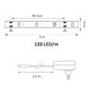 LED pásek 36W 2150lm 4000K neutrální 120° bílá stmívatelná Sanico Goldlux