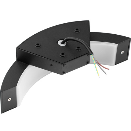 Zahradní lampa Elevační nástěnná lampa 12W 4000K ORION BLACK IP54