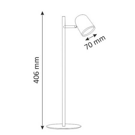 Stolní lampa 4.2W LED RAWI bílá 3000K GOLDLUX (Polux)
