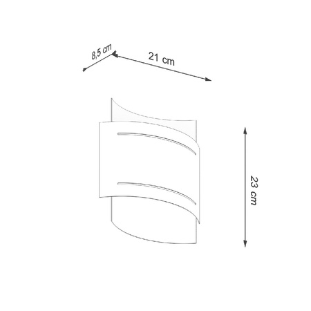 LED nástěnné svítidlo HESTIA G9 Nástěnné svítidlo Top Down White SOLLUX