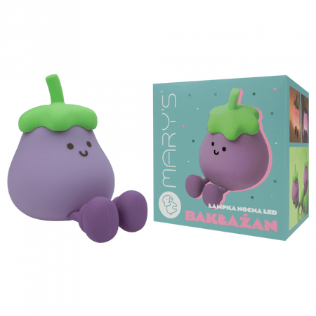 Dětské noční LED světlo 2,5W 6500K se studená bílám dobíjením 1200mAh fialové MARY'S BAKALOGAN