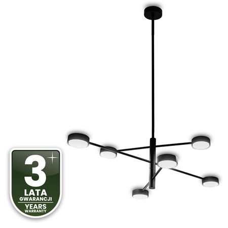 LED závěsné stropní svítidlo 6x GX53 Wall Black OVILO LUMILED