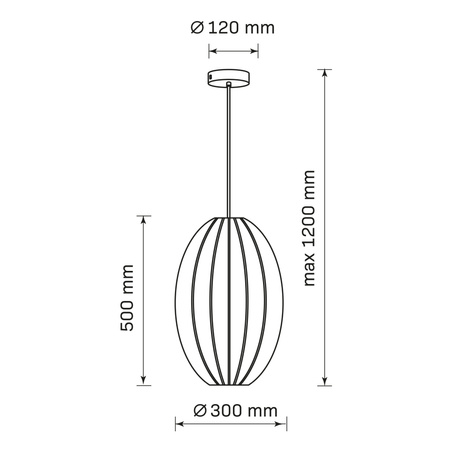 Stropní závěsné svítidlo E27 bílé JAPANDI Sanico Goldlux
