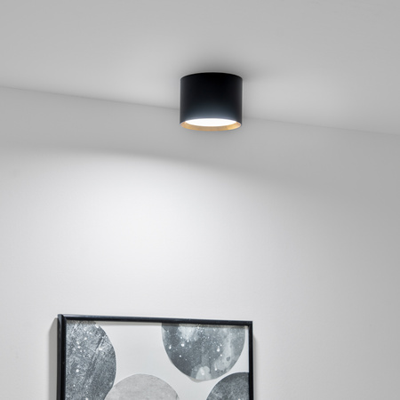 Povrchové svítidlo HALOGEN SUNLA Tuba Gx53 LED Spot nástěnné svítidlo Waltz Black and Gold LUMILED