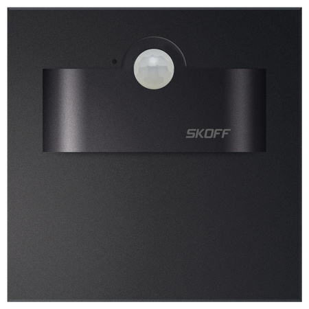 LED schodišťové svítidlo 1W 6500K 10V DC IP20 matná černá TANGO SHORT se snímačem pohybu Skoff
