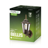 Zahradní nástěnná lampa lucerna E27, Patina BELLIS LUMILED