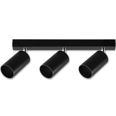 Bodové nástěnné svítidlo Bodové LED stropní svítidlo pro povrchovou montáž ČERNÁ Černá Moderní GU10 x3