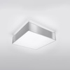 LED stropní svítidlo Plafond HORUS 2xE27 Čtvercové svítidlo 35cm šedé SOLLUX