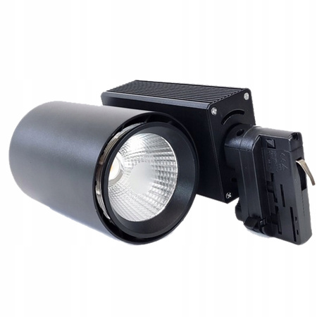 LED dráhové světlo 30W 3000K lampa pro 3fázové dráhy černá