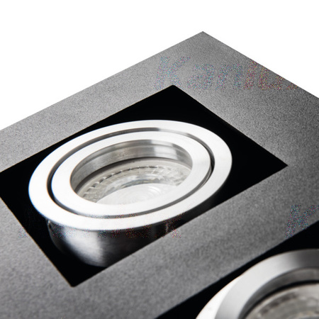 LED GU10 obdélníkové černé Stobi Kanlux Bodové LED svítidlo pro povrchovou montáž