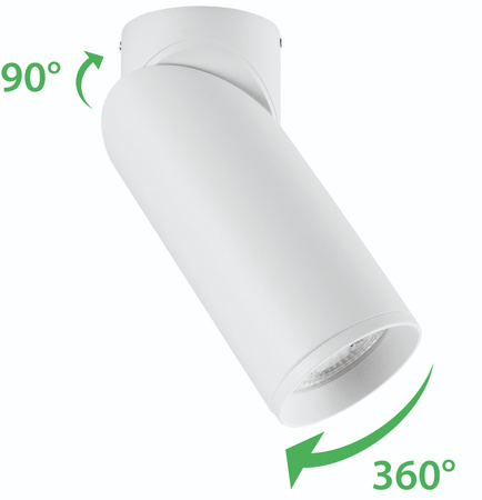 1x GU10 Stropní LED svítidlo, SPOT TUBA Reflektor Halogenová Úprava TABULA LUMILED