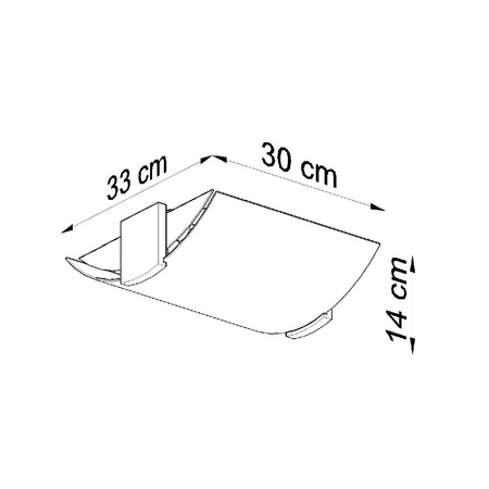 Stropní svítidlo SOLLUX EMILIO 2 2xE27 Moderní bílá a dřevěná barva