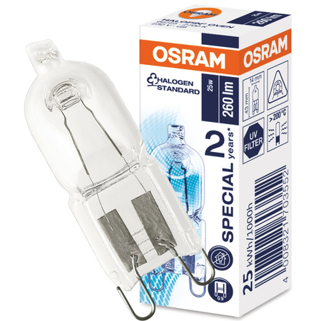 Halogenová žárovka G9 kapsle 25W 260lm 230V do trouby OSRAM