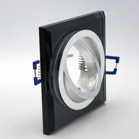 Zápustná montáž GU10 Halogenové zapuštěné bodové pletivo Black Square Kobi