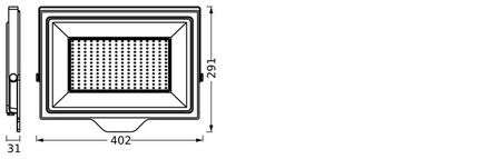 LED reflektory Venkovní reflektory 200W 20000lm 4000K 110° černá IP65 Essentials Reflektory Osram