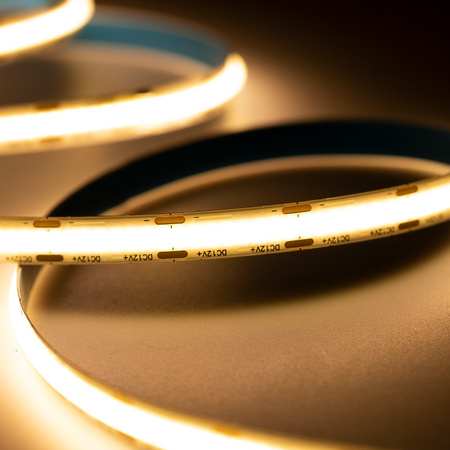 LED pásek COB, 12V 50W 1920LED NEON IP65 Teplá bílá 8mm 5m LUMILED