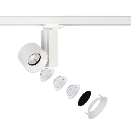 LED třífázová přípojnicová lampa 20W 1600lm 4000K neutrální bílá CTLS NEA 8756 Nowodvorski