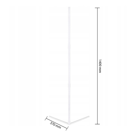 Rohová stojací stojací lampa bílá 20W RGB dálkový ovladač měnící barvu