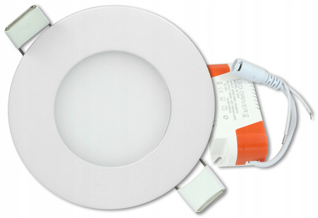 LED panelové stropní svítidlo 3W 245lm 4000K neutrální zapuštěné kulaté bílé Proma Masterled