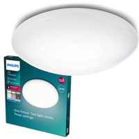 LED plafon pro povrchovou montáž SUEDE 24W 4000K 38cm bílý kulatý PHILIPS