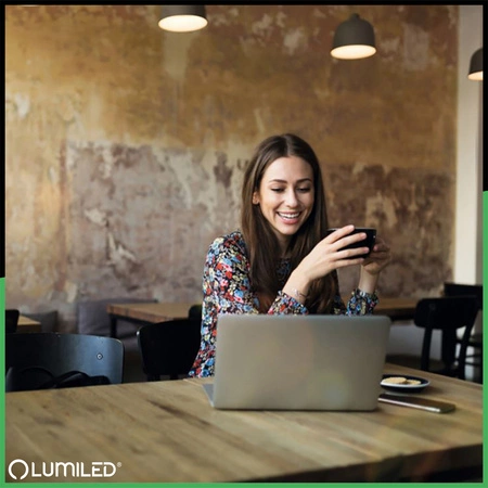 Žárovka LED E27, P40 8W = 60W 806lm 6500K Studená bílá 180° LUMILED